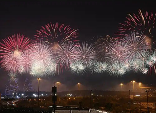 高邮市焰火晚会